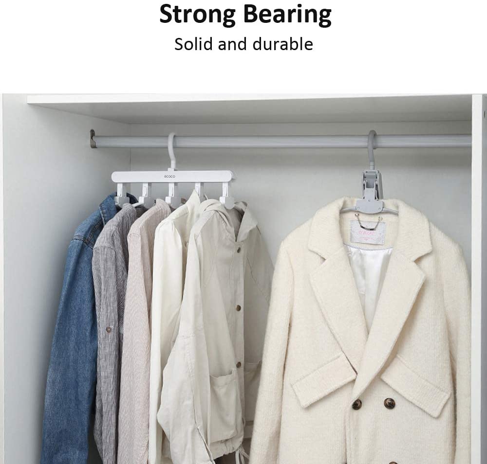 NNEDSZ Magic Hanger Space Saving Multifunctional Clothes Coat Hanger Dryer Laundry Drying Rack Airer Clothes Horse Grey-2