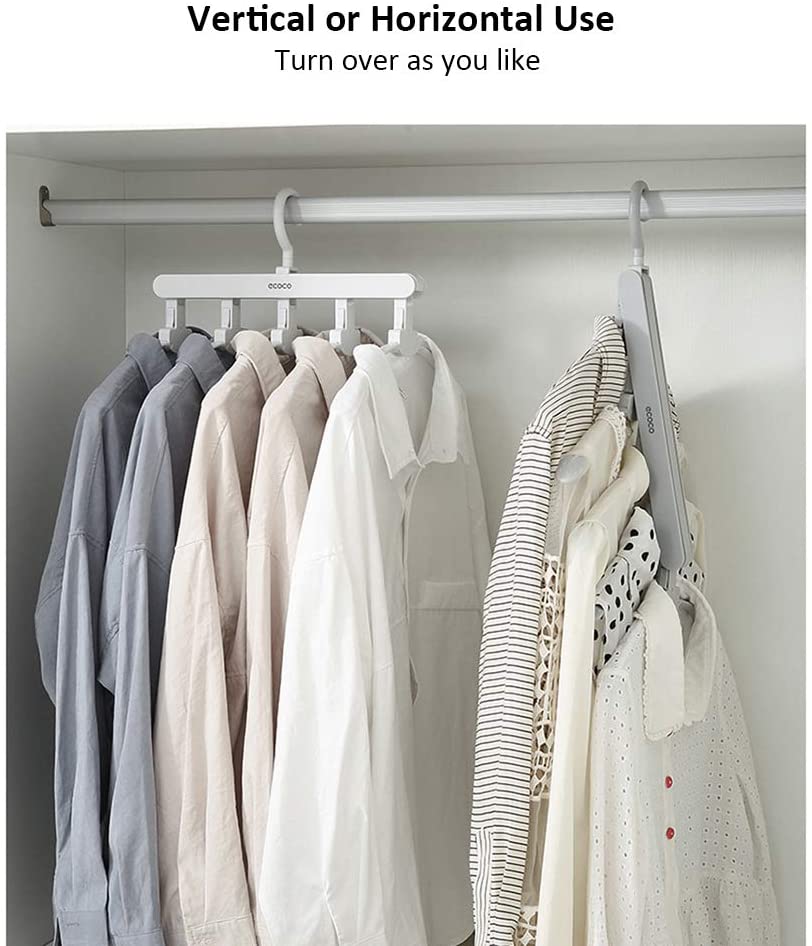 NNEDSZ Magic Hanger Space Saving Multifunctional Clothes Coat Hanger Dryer Laundry Drying Rack Airer Clothes Horse Grey-3