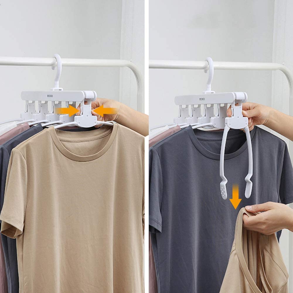 NNEDSZ Magic Hanger Space Saving Multifunctional Clothes Coat Hanger Dryer Laundry Drying Rack Airer Clothes Horse Grey-4